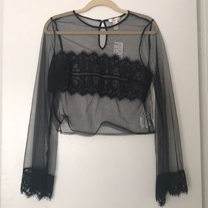 Black Lace Top
